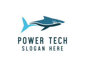 Ocean Shark Fish  Logo