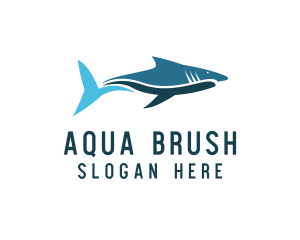 Ocean Shark Fish  logo design