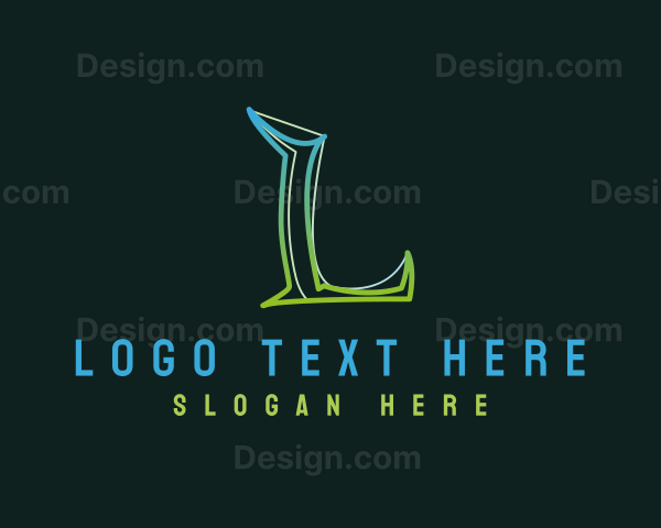 Modern Business Letter L Logo