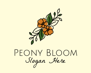 Flower Arranger Line Art logo design