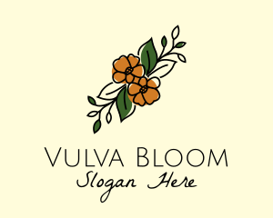 Flower Arranger Line Art logo design