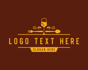 Luxury Restaurant Wine logo