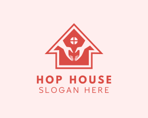 House Hand Care logo design