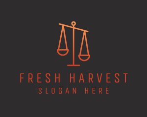 Legal Justice Scale logo design