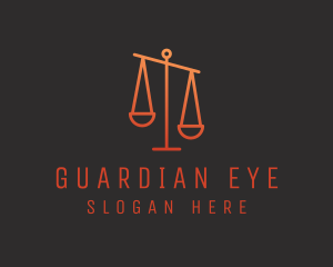 Legal Justice Scale logo design