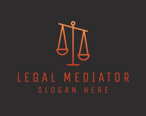 Legal Justice Scale logo design