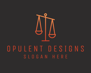 Legal Justice Scale logo design