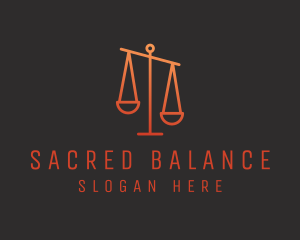 Legal Justice Scale logo design