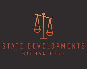 Legal Justice Scale logo design