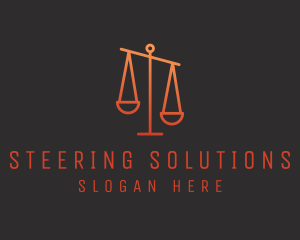 Legal Justice Scale logo design