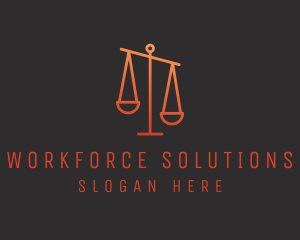 Legal Justice Scale logo design