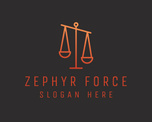 Legal Justice Scale logo design