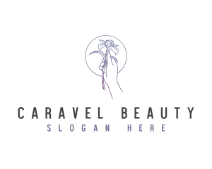 Hand Flower Beauty logo design