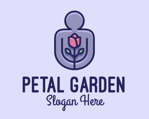 Romantic Flower Man  logo design