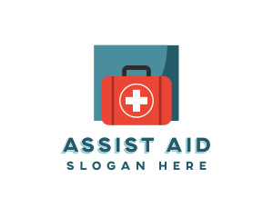 First Aid Medical Kit logo design