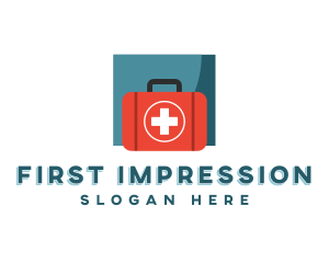 First Aid Medical Kit logo design