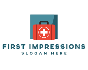 First Aid Medical Kit logo design