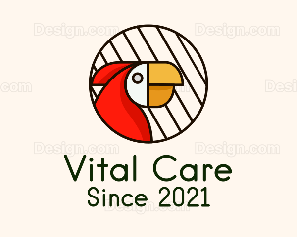 Parrot Bird Cage Logo