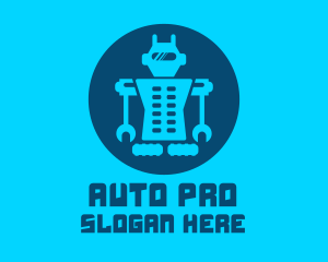 Blue Mechanical Robot Engineering logo
