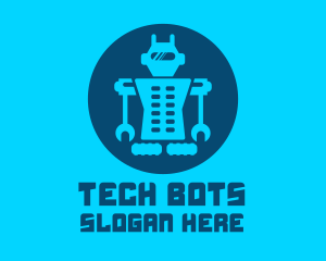 Blue Mechanical Robot Engineering logo