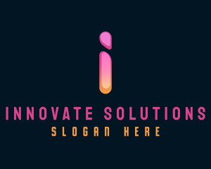 Modern Startup Letter I logo design