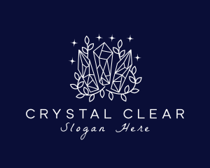 Crystal Precious Gems logo design