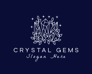 Crystal Precious Gems logo design