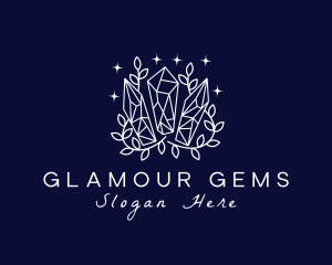 Crystal Precious Gems logo design