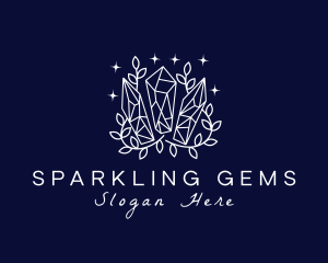 Crystal Precious Gems logo design