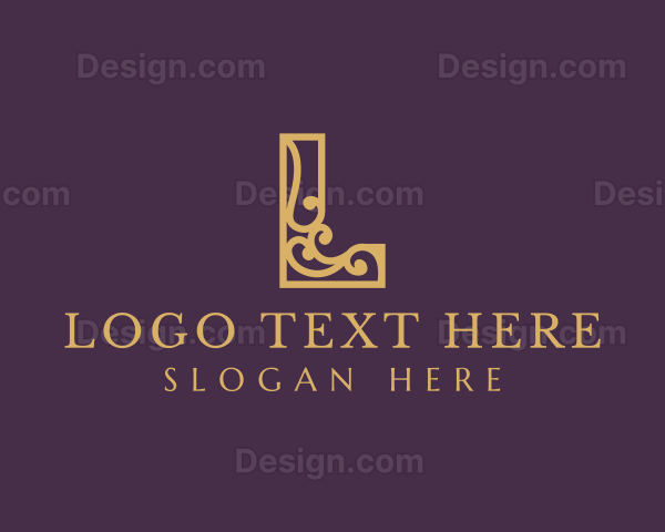 Elegant Decorative Letter L Logo