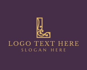 Elegant Decorative Letter L Logo