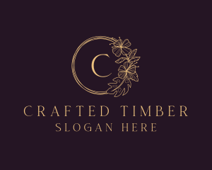 Hibiscus Flower Ornament logo design