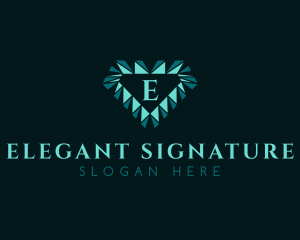 Diamond Jewelry Letter logo design