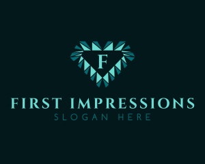 Diamond Jewelry Letter logo design