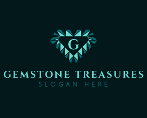 Diamond Jewelry Letter logo design