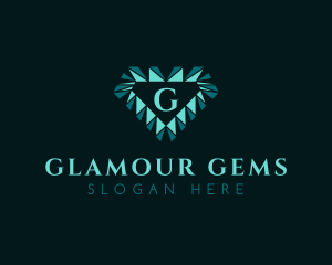 Diamond Jewelry Letter logo design