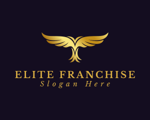 Golden Bird Wings logo design