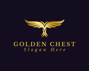 Golden Bird Wings logo design