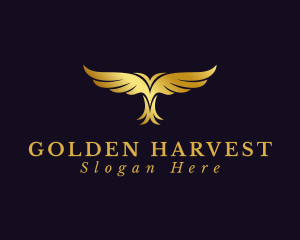 Golden Bird Wings logo design