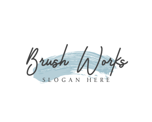 Generic Beautician Brush logo design