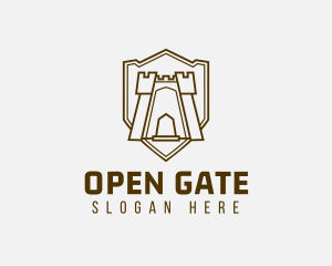 Shield Castle Gate logo design