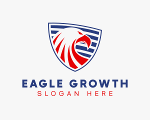 Military American Eagle Shield logo