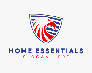 Military American Eagle Shield logo design