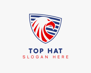 Military American Eagle Shield logo design