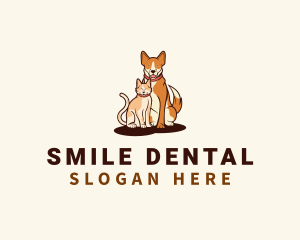 Cat Dog Pet Veterinary logo design