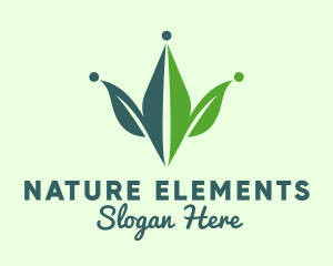 Natural Herb Crown logo design