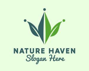 Natural Herb Crown logo design