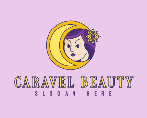 Astral Beautiful Lady logo design