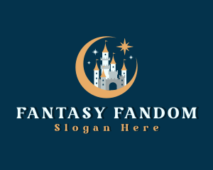 Fantasy Moon Castle logo design