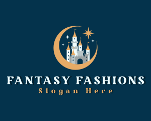 Fantasy Moon Castle logo design